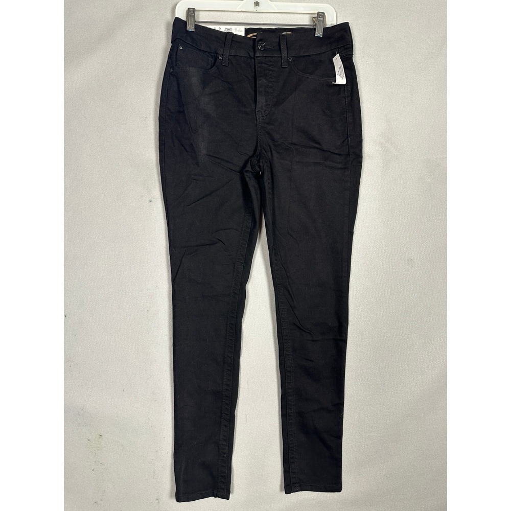 NEW Seven7 Jeans Women 8 Tummyless High Rise Skinny Black Slimming Control Denim